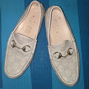 Authentic Gucci Monogram Moccasin Flat Size 6-6..5